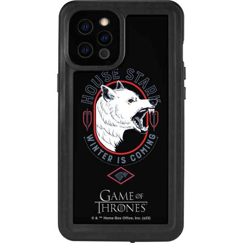 Game of Thrones: House Stark Direwolf iPhone 12 Pro Max Waterproof Case