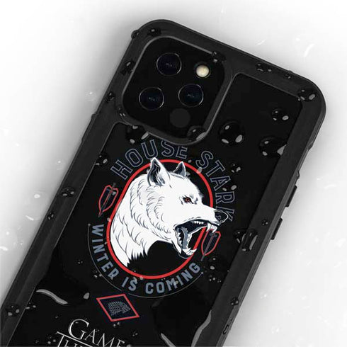 Game of Thrones: House Stark Direwolf iPhone 12 Pro Max Waterproof Case