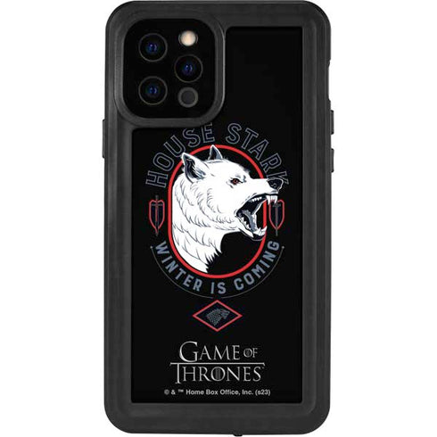 Game of Thrones: House Stark Direwolf iPhone 12 Pro Waterproof Case