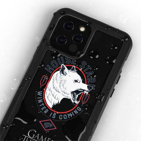 Game of Thrones: House Stark Direwolf iPhone 12 Pro Waterproof Case