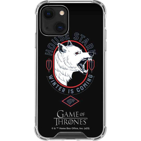 Game of Thrones: House Stark Direwolf iPhone 13 Clear Case