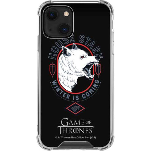 Game of Thrones: House Stark Direwolf iPhone 13 Mini Clear Case