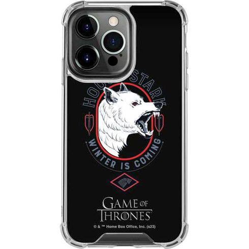 Game of Thrones: House Stark Direwolf iPhone 13 Pro Clear Case