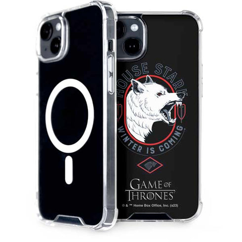 Game of Thrones: House Stark Direwolf iPhone 14 MagSafe Case