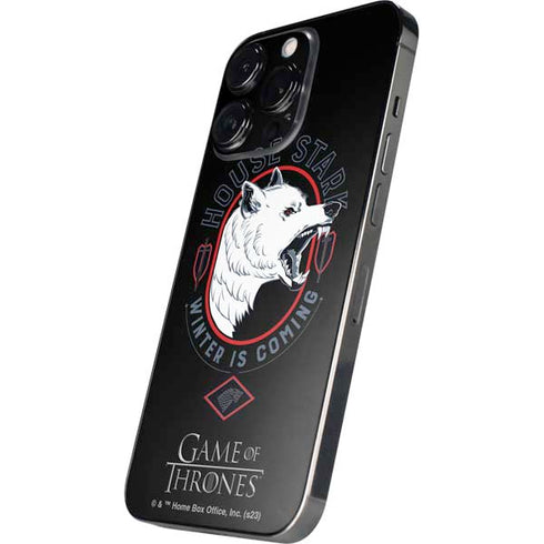 Game of Thrones: House Stark Direwolf iPhone 14 Pro Max Skin
