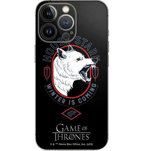 Game of Thrones: House Stark Direwolf iPhone 14 Pro Skin