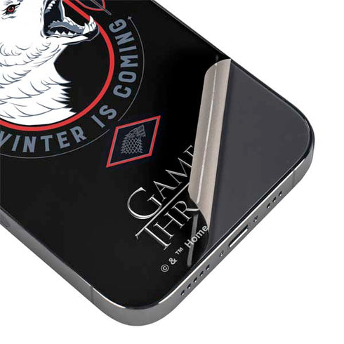 Game of Thrones: House Stark Direwolf iPhone 14 Pro Skin