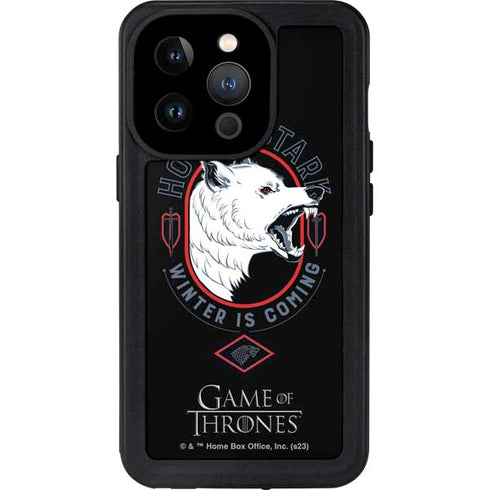Game of Thrones: House Stark Direwolf iPhone 14 Pro Waterproof Case