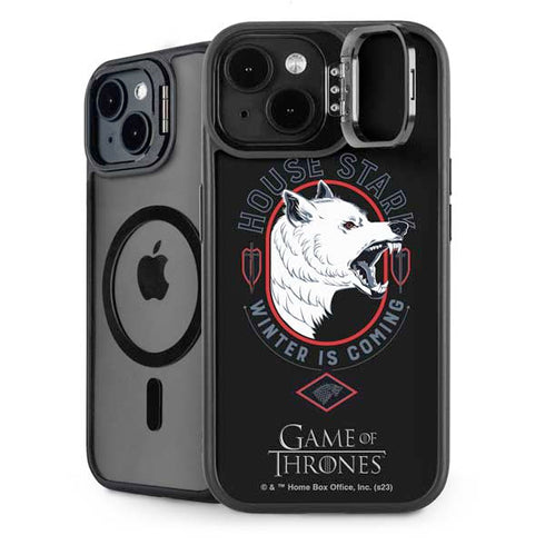 Game of Thrones: House Stark Direwolf iPhone 15 Kickstand Case