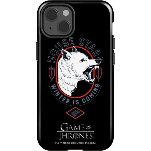 Game of Thrones: House Stark Direwolf iPhone 15 Plus Impact Case
