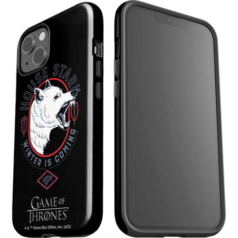 Game of Thrones: House Stark Direwolf iPhone 15 Plus Impact Case