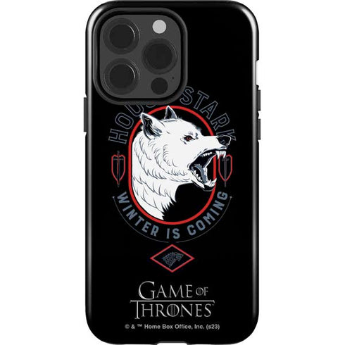 Game of Thrones: House Stark Direwolf iPhone 15 Pro Impact Case