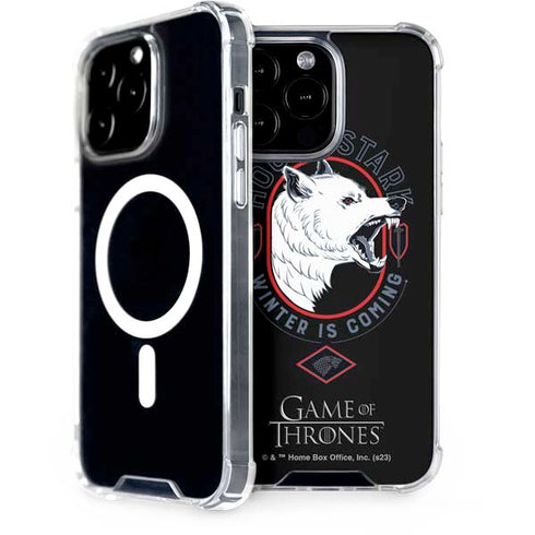 Game of Thrones: House Stark Direwolf iPhone 15 Pro Max MagSafe Case