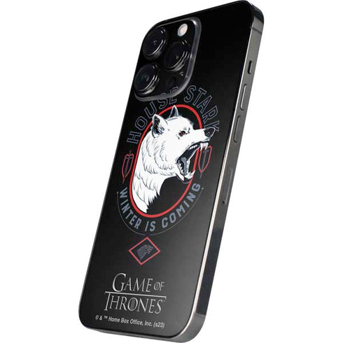 Game of Thrones: House Stark Direwolf iPhone 15 Pro Skin