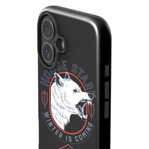 Game of Thrones: House Stark Direwolf iPhone 16 Impact Case