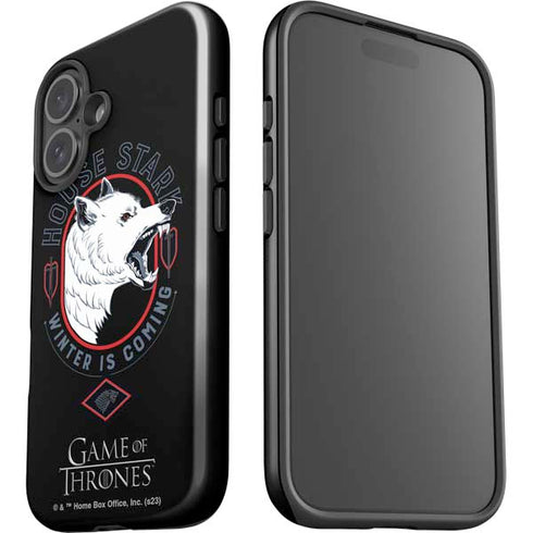 Game of Thrones: House Stark Direwolf iPhone 16 Impact Case