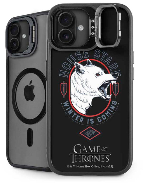 Game of Thrones: House Stark Direwolf iPhone 16 Kickstand Case