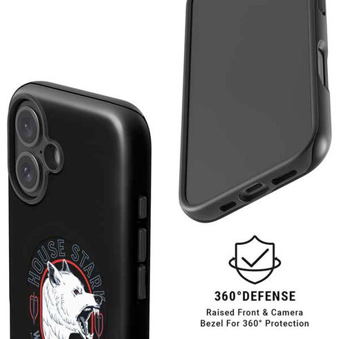 Game of Thrones: House Stark Direwolf iPhone 16 Magsafe Impact Case