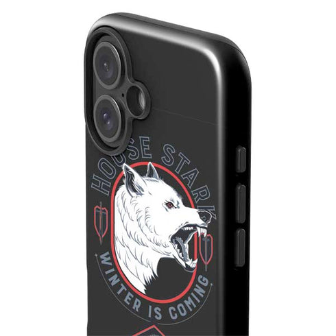 Game of Thrones: House Stark Direwolf iPhone 16 Plus Impact Case
