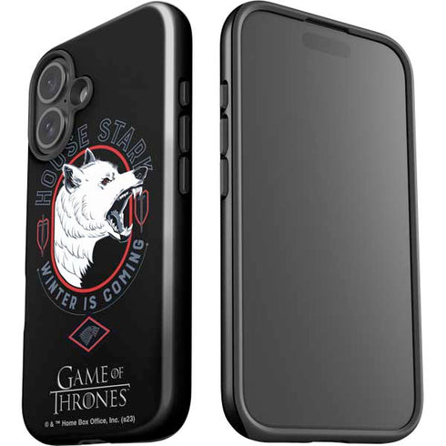 Game of Thrones: House Stark Direwolf iPhone 16 Plus Impact Case
