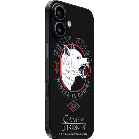 Game of Thrones: House Stark Direwolf iPhone 16 Plus Skin