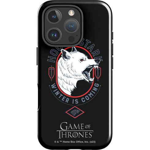 Game of Thrones: House Stark Direwolf iPhone 16 Pro Impact Case