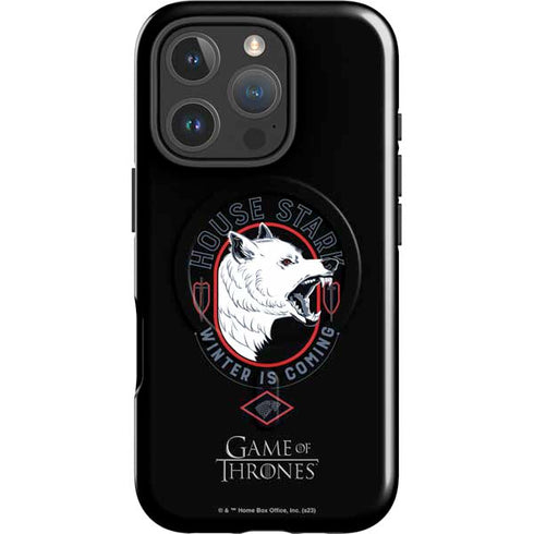 Game of Thrones: House Stark Direwolf iPhone 16 Pro Magsafe Impact Case