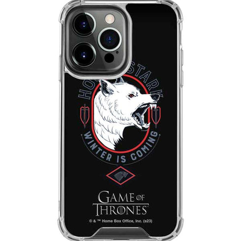 Game of Thrones: House Stark Direwolf iPhone 16 Pro Max Clear Case