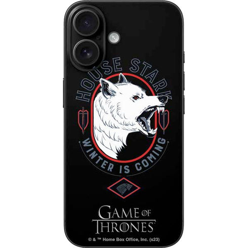 Game of Thrones: House Stark Direwolf iPhone 16 Skin