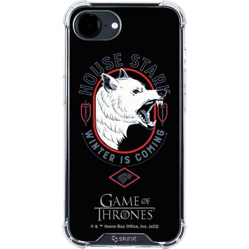 Game of Thrones: House Stark Direwolf iPhone 16e Clear Case