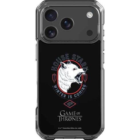 Game of Thrones: House Stark Direwolf iPhone 17 Pro Clear Case