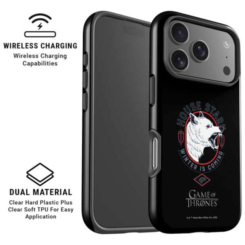 Game of Thrones: House Stark Direwolf iPhone 17 Pro Magsafe Impact Case