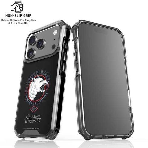 Game of Thrones: House Stark Direwolf iPhone 17 Pro Max Clear Case
