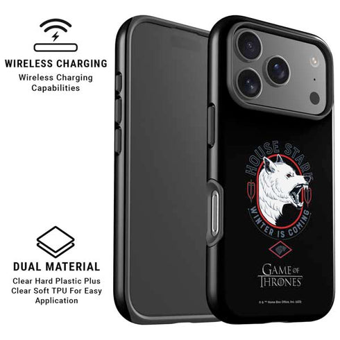 Game of Thrones: House Stark Direwolf iPhone 17 Pro Max Magsafe Impact Case