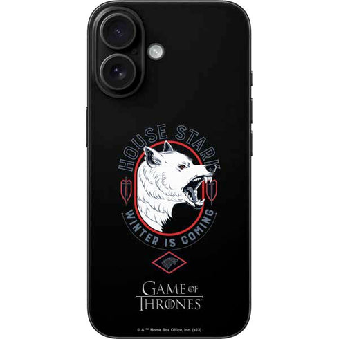 Game of Thrones: House Stark Direwolf iPhone 17 Skin