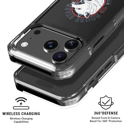 Game of Thrones: House Stark Direwolf iPhone 18 Pro Clear Case