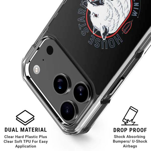 Game of Thrones: House Stark Direwolf iPhone 18 Pro Clear Case