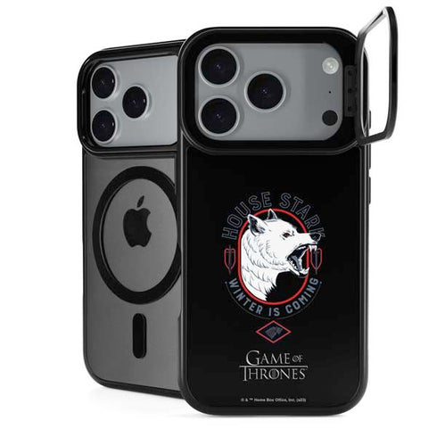 Game of Thrones: House Stark Direwolf iPhone 18 Pro Max Kickstand Case