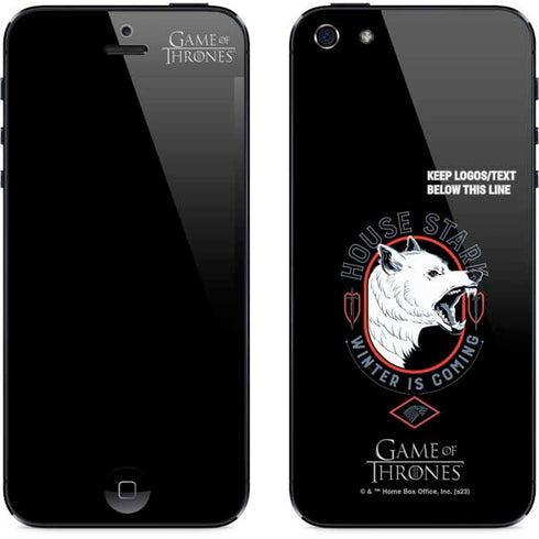 Game of Thrones: House Stark Direwolf iPhone 5/5s/5SE Skin