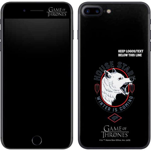 Game of Thrones: House Stark Direwolf iPhone 7 Plus Skin