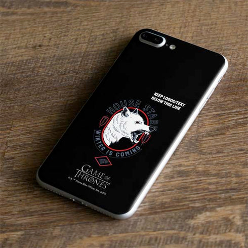 Game of Thrones: House Stark Direwolf iPhone 7 Plus Skin
