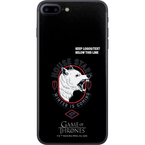 Game of Thrones: House Stark Direwolf iPhone 8 Plus Skin