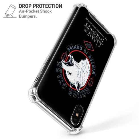 Game of Thrones: House Stark Direwolf iPhone X/XS Clear Case