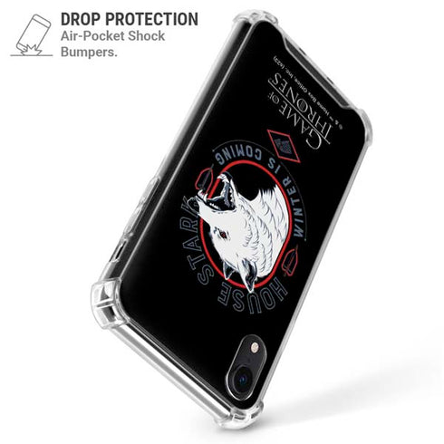 Game of Thrones: House Stark Direwolf iPhone XR Clear Case