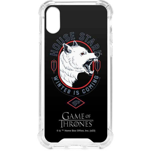 Game of Thrones: House Stark Direwolf iPhone XS Clear Case