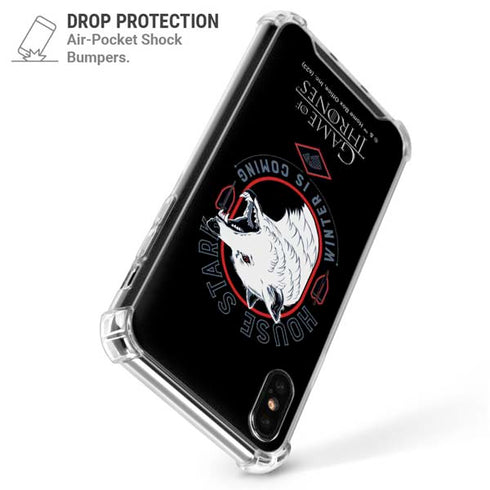 Game of Thrones: House Stark Direwolf iPhone XS Max Clear Case