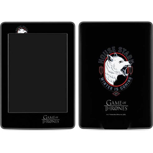 Game of Thrones: House Stark Direwolf Amazon Kindle Skin