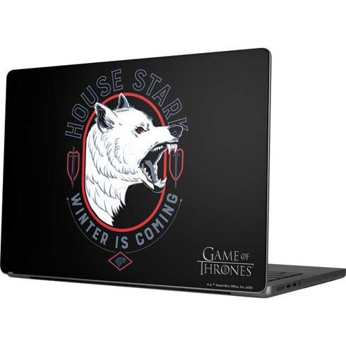 Game of Thrones: House Stark Direwolf MacBook Pro 14in (2021-24) Skin