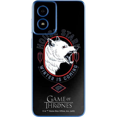 Game of Thrones: House Stark Direwolf Moto G Play 4G (2024) Skin
