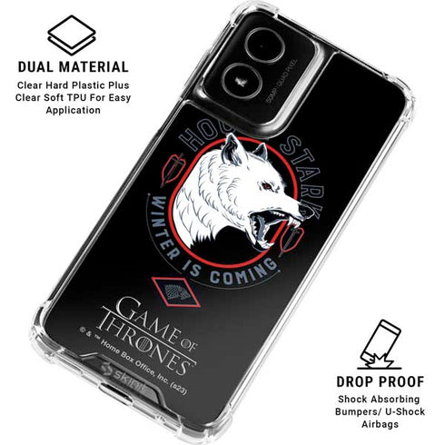 Game of Thrones: House Stark Direwolf Moto G Power 5G (2024) Clear Case